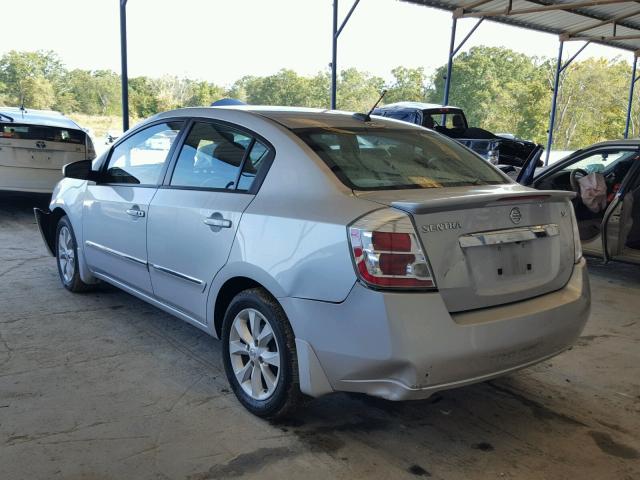 3N1AB6AP1BL695854 - 2011 NISSAN SENTRA 2.0 SILVER photo 3