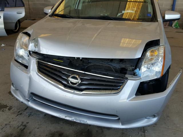 3N1AB6AP1BL695854 - 2011 NISSAN SENTRA 2.0 SILVER photo 9