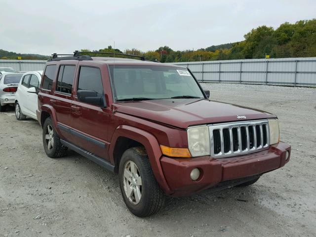 1J8HH48P57C634197 - 2007 JEEP COMMANDER MAROON photo 1