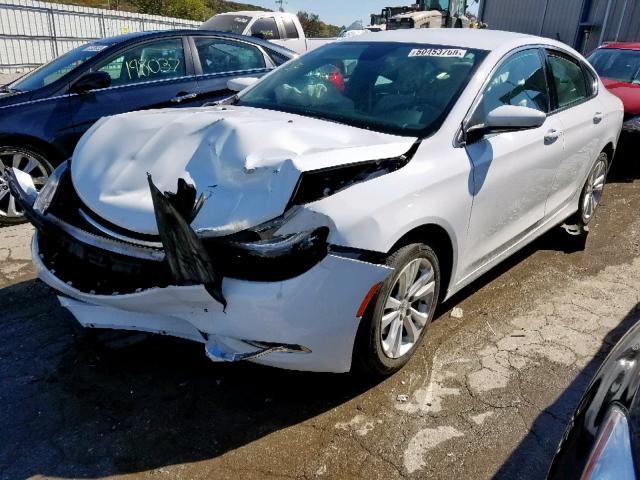 1C3CCCAB9GN180165 - 2016 CHRYSLER 200 LIMITE WHITE photo 2