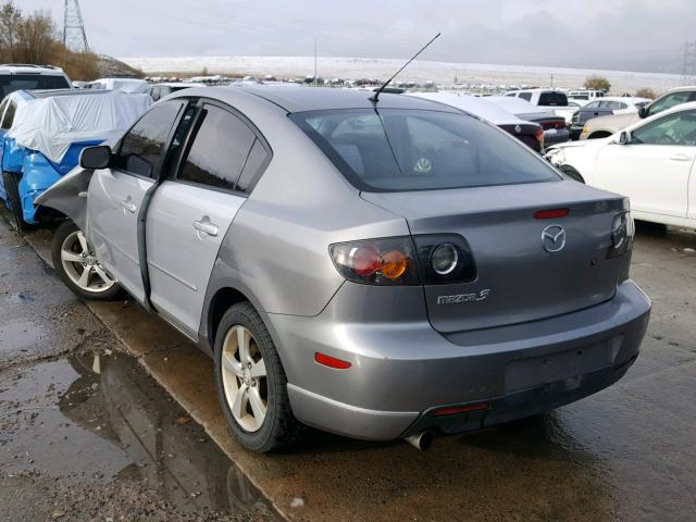 JM1BK124661409552 - 2006 MAZDA 3 S SILVER photo 3