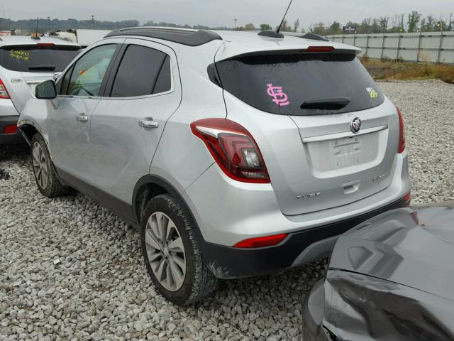 KL4CJASB1JB715920 - 2018 BUICK ENCORE PRE SILVER photo 3