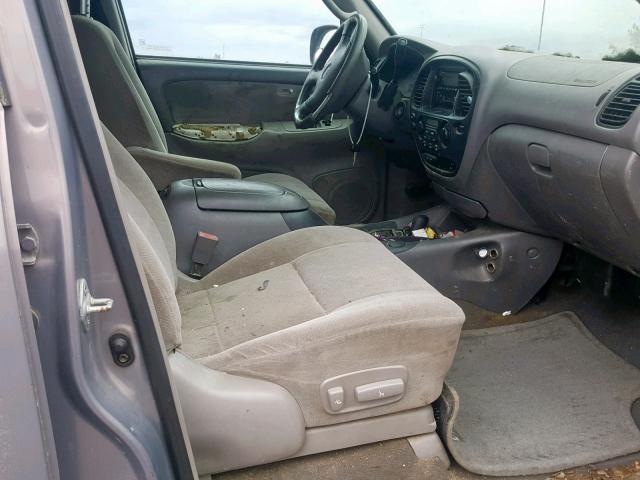 5TDBT44A32S106503 - 2002 TOYOTA SEQUOIA SR SILVER photo 5