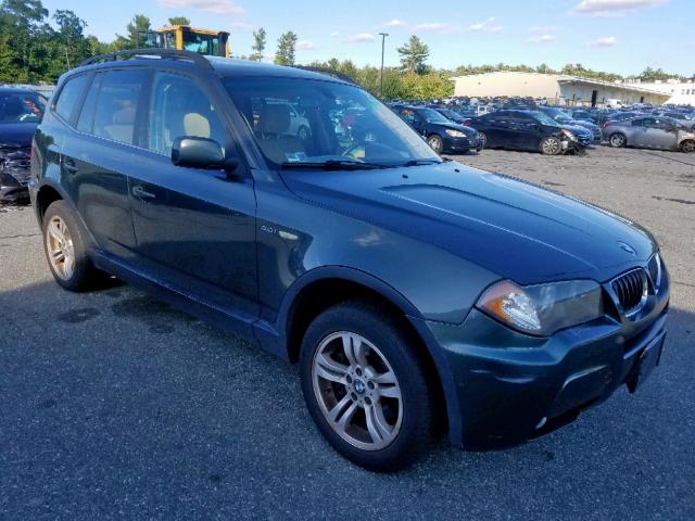 WBXPA93456WG76616 - 2006 BMW X3 3.0I GREEN photo 1