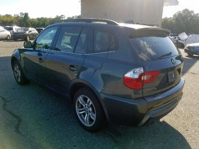 WBXPA93456WG76616 - 2006 BMW X3 3.0I GREEN photo 3