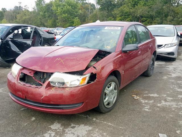 1G8AJ55FX7Z143985 - 2007 SATURN ION LEVEL RED photo 2