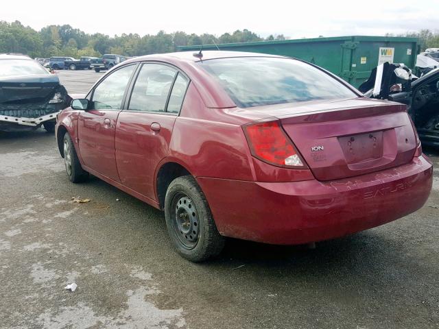 1G8AJ55FX7Z143985 - 2007 SATURN ION LEVEL RED photo 3