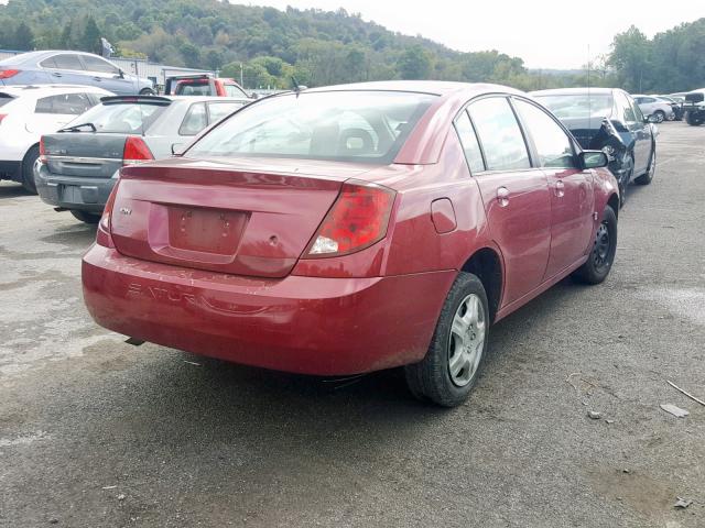 1G8AJ55FX7Z143985 - 2007 SATURN ION LEVEL RED photo 4