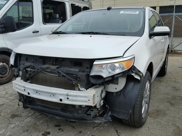 2FMDK3KC0BBB43399 - 2011 FORD EDGE LIMIT WHITE photo 2