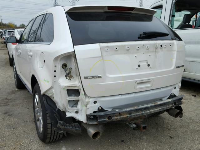 2FMDK3KC0BBB43399 - 2011 FORD EDGE LIMIT WHITE photo 3