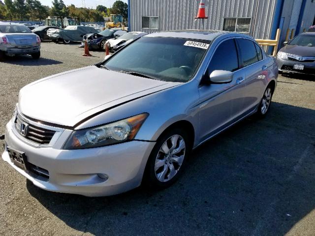 1HGCP36899A023759 - 2009 HONDA ACCORD EXL SILVER photo 2