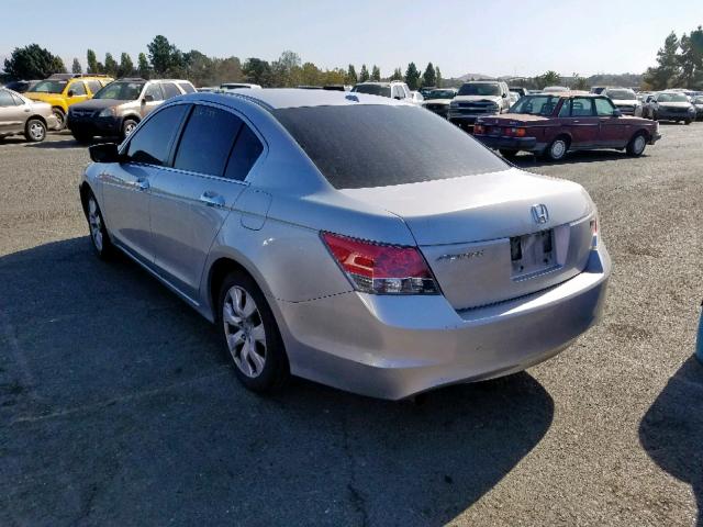 1HGCP36899A023759 - 2009 HONDA ACCORD EXL SILVER photo 3