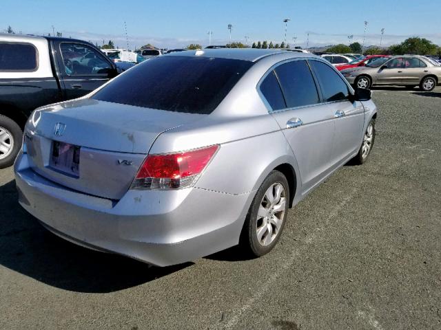 1HGCP36899A023759 - 2009 HONDA ACCORD EXL SILVER photo 4