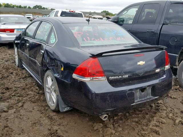 2G1WC5E33C1179511 - 2012 CHEVROLET IMPALA LTZ BLACK photo 3