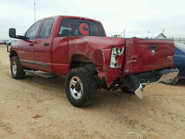 1D7KS28C66J235413 - 2006 DODGE RAM 2500 S RED photo 3