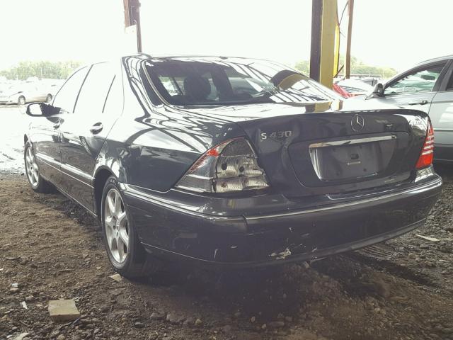 WDBNG83J04A411465 - 2004 MERCEDES-BENZ S 430 4MAT BLACK photo 3