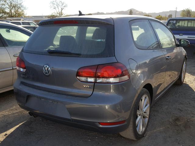 WVWMM7AJ5DW090450 - 2013 VOLKSWAGEN GOLF 灰色 照片 4