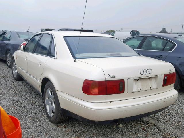 WAUBG84D8VN008905 - 1997 AUDI QUATTRO WHITE photo 3