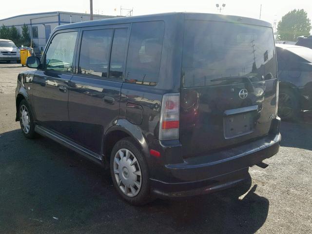 JTLKT334564111455 - 2006 TOYOTA SCION XB შავი ფოტო 3