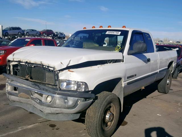 1B7KF23W2WJ159236 - 1998 DODGE RAM 2500 WHITE photo 2