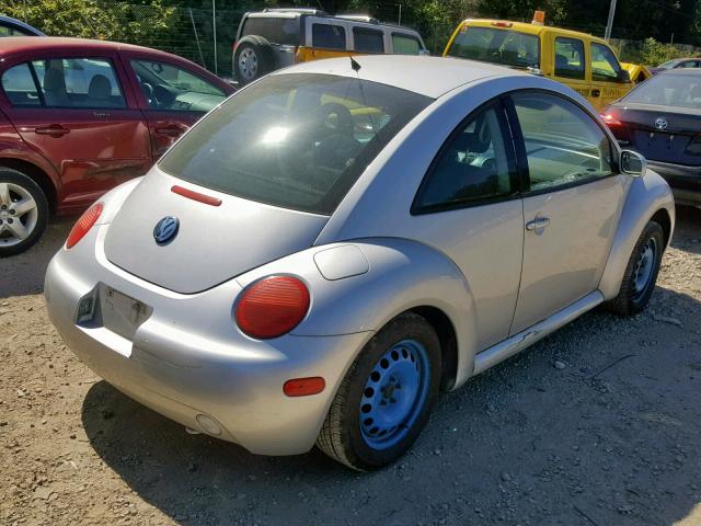 3VWCK21C61M443325 - 2001 VOLKSWAGEN NEW BEETLE ვერცხლისფერი ფოტო 4