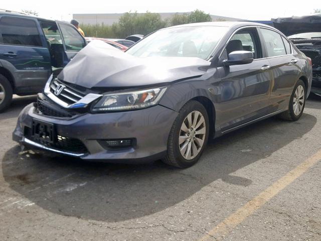 1HGCR2F82EA295486 - 2014 HONDA ACCORD EXL GRAY photo 2