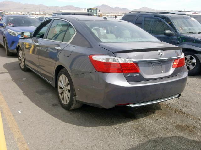 1HGCR2F82EA295486 - 2014 HONDA ACCORD EXL GRAY photo 3