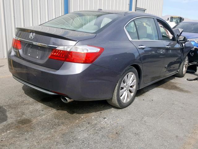 1HGCR2F82EA295486 - 2014 HONDA ACCORD EXL GRAY photo 4