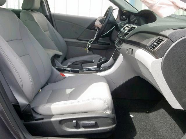 1HGCR2F82EA295486 - 2014 HONDA ACCORD EXL GRAY photo 5