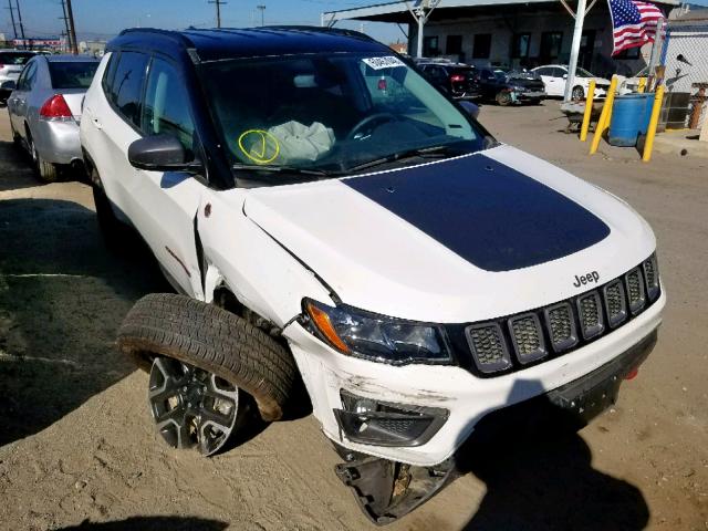 3C4NJDDB7KT747820 - 2019 JEEP COMPASS TR WHITE photo 1