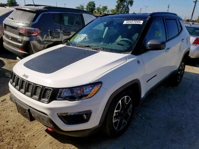 3C4NJDDB7KT747820 - 2019 JEEP COMPASS TR WHITE photo 2