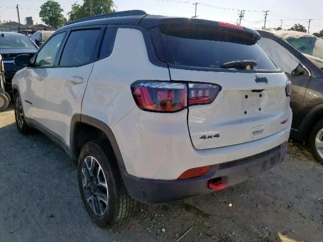 3C4NJDDB7KT747820 - 2019 JEEP COMPASS TR WHITE photo 3