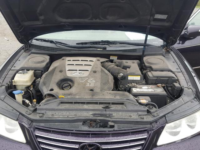 KMHFC46F77A233524 - 2007 HYUNDAI AZERA SE PURPLE photo 7