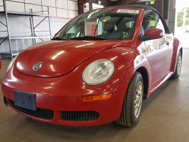 3VWRF31Y46M300851 - 2006 VOLKSWAGEN NEW BEETLE წითელი ფოტო 2