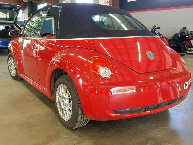 3VWRF31Y46M300851 - 2006 VOLKSWAGEN NEW BEETLE წითელი ფოტო 3