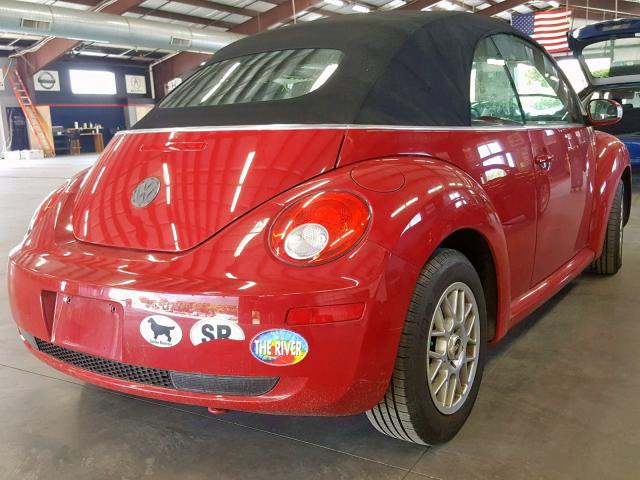 3VWRF31Y46M300851 - 2006 VOLKSWAGEN NEW BEETLE წითელი ფოტო 4