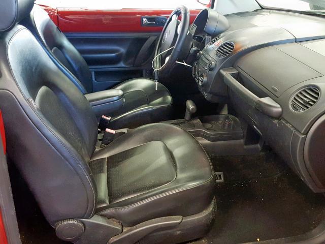 3VWRF31Y46M300851 - 2006 VOLKSWAGEN NEW BEETLE წითელი ფოტო 5