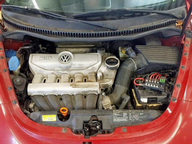 3VWRF31Y46M300851 - 2006 VOLKSWAGEN NEW BEETLE წითელი ფოტო 7