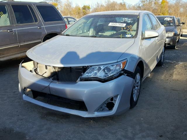 4T4BF1FK2ER413366 - 2014 TOYOTA CAMRY L SILVER photo 2