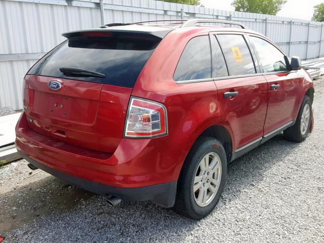 2FMDK36C49BA72793 - 2009 FORD EDGE SE RED photo 4