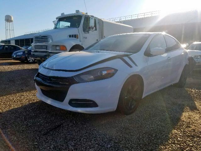 1C3CDFBB4FD286380 - 2015 DODGE DART SXT WHITE photo 2