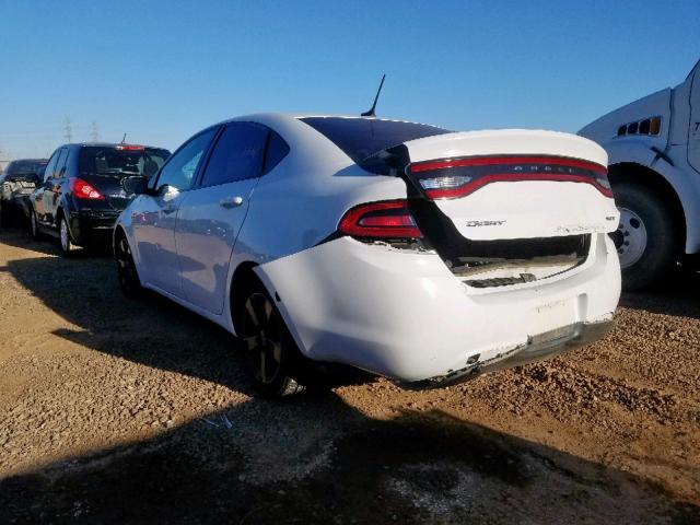 1C3CDFBB4FD286380 - 2015 DODGE DART SXT WHITE photo 3