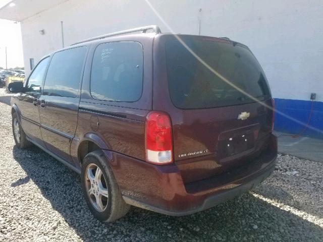 1GNDV33L06D128256 - 2006 CHEVROLET UPLANDER L MAROON photo 3