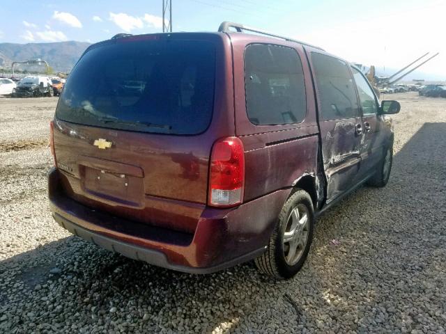 1GNDV33L06D128256 - 2006 CHEVROLET UPLANDER L MAROON photo 4