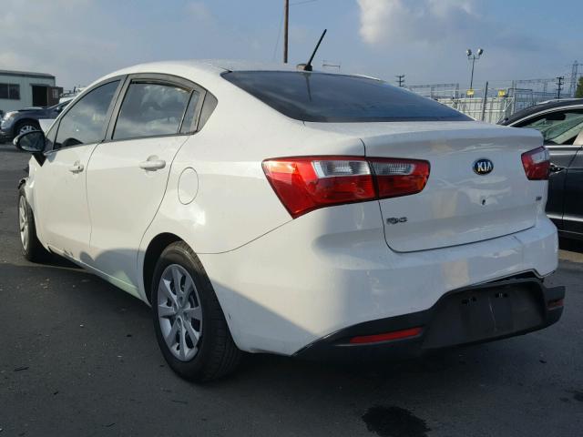 KNADM4A39D6163560 - 2013 KIA RIO LX WHITE photo 3