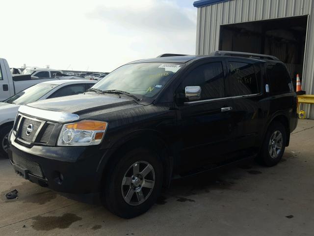 5N1BA0ND0BN609883 - 2011 NISSAN ARMADA SV BLACK photo 2