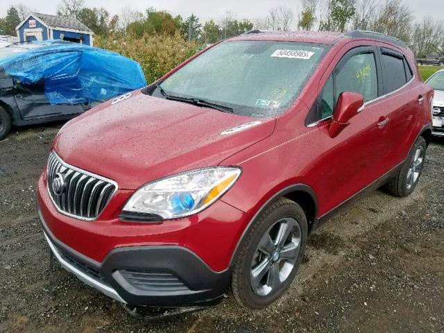 KL4CJASB2EB779969 - 2014 BUICK ENCORE RED photo 2