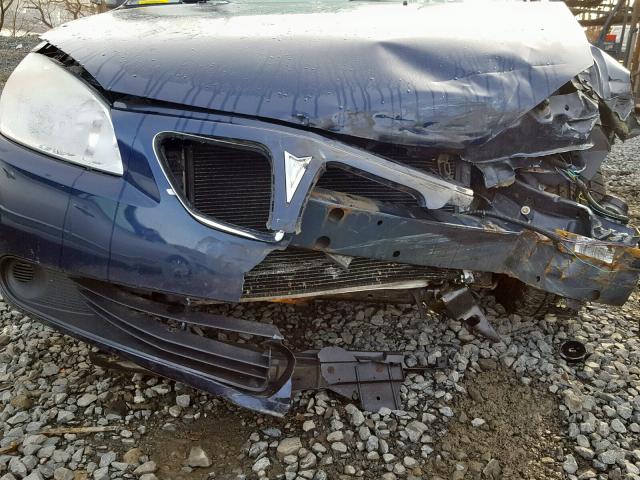 1G2ZF57B984304673 - 2008 PONTIAC G6 VALUE L BLUE photo 7