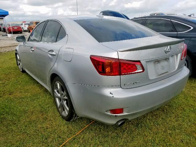 JTHBF5C22A5121424 - 2010 LEXUS IS 250 SILVER photo 3