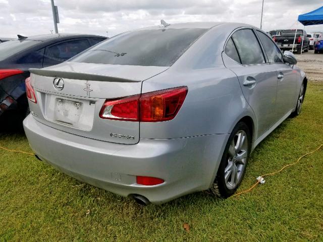 JTHBF5C22A5121424 - 2010 LEXUS IS 250 SILVER photo 4